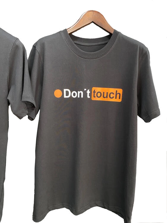 Don't Touch Baskılı Tişört