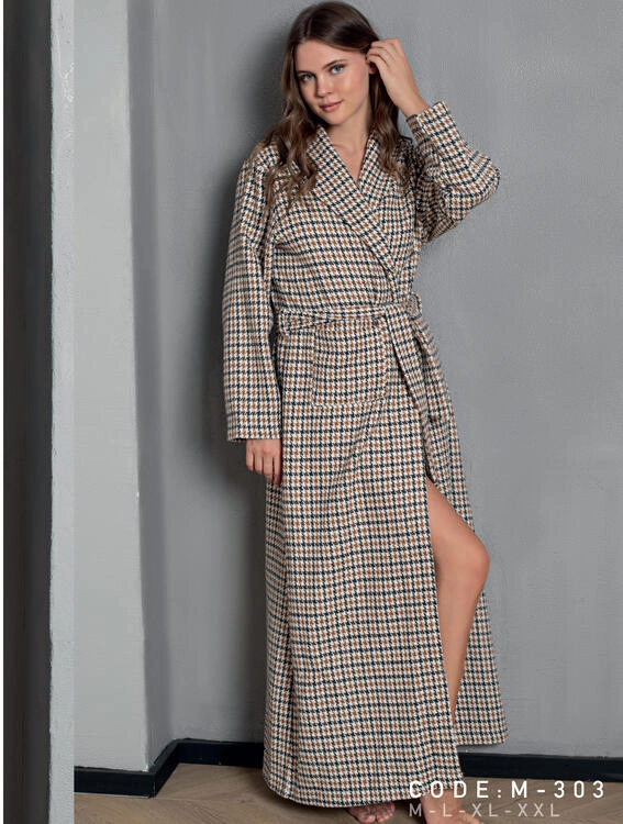 Crowbar Patterned Dressing Gown